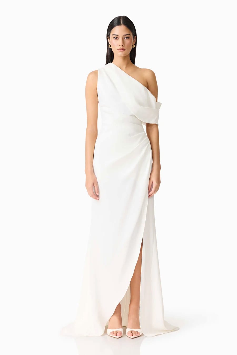 Isadora Off The Shoulder Maxi Gown in Ivory, P15,200, ELLIATT, elliatt.com